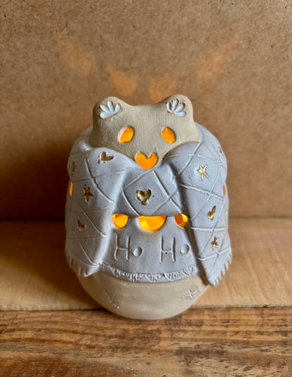 Ours polaire - photophore blanc et or 12