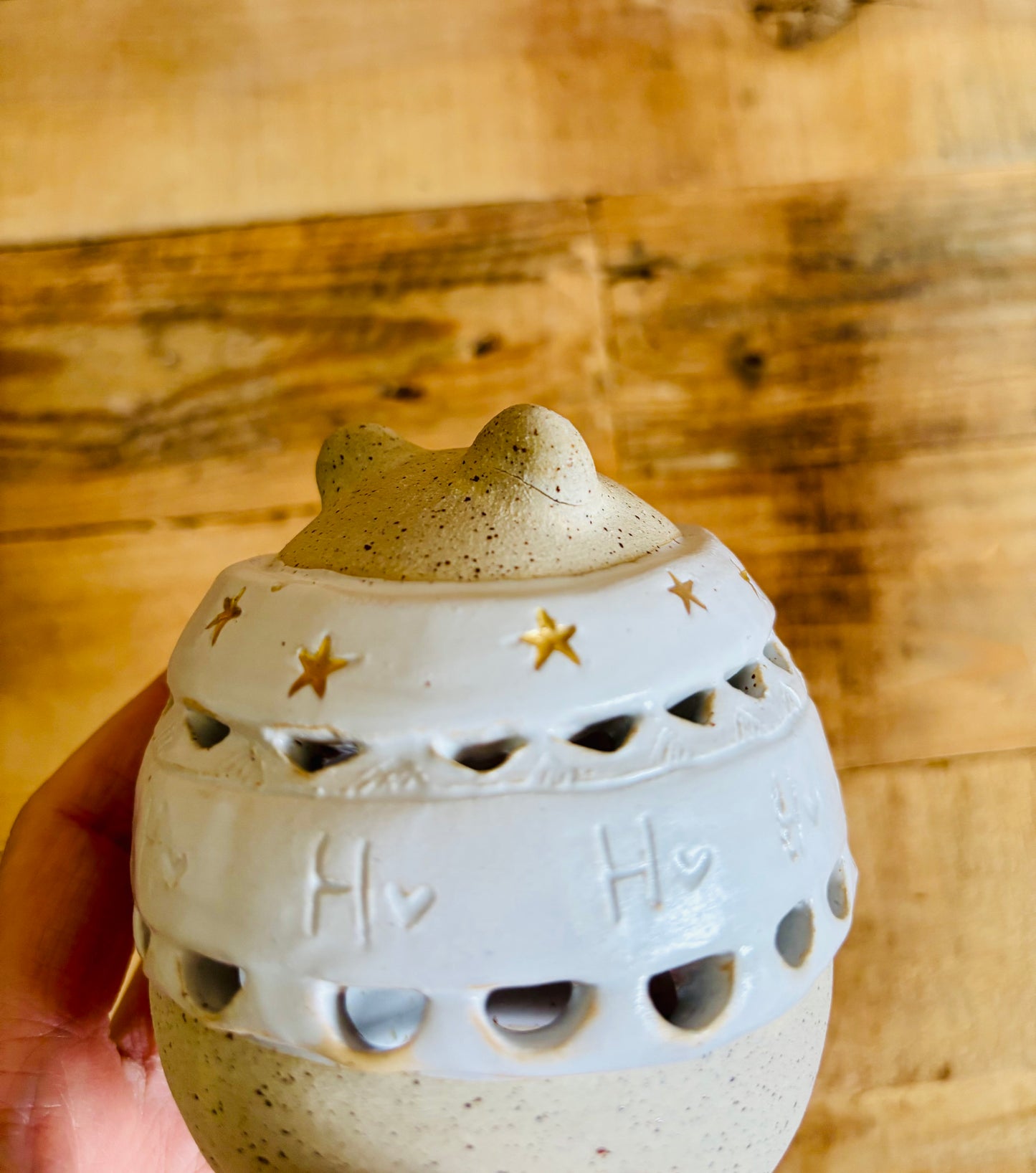 Précommande - Ours polaire - photophore blanc et or 20