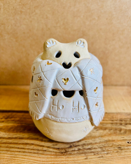 Ours polaire - photophore blanc et or 12