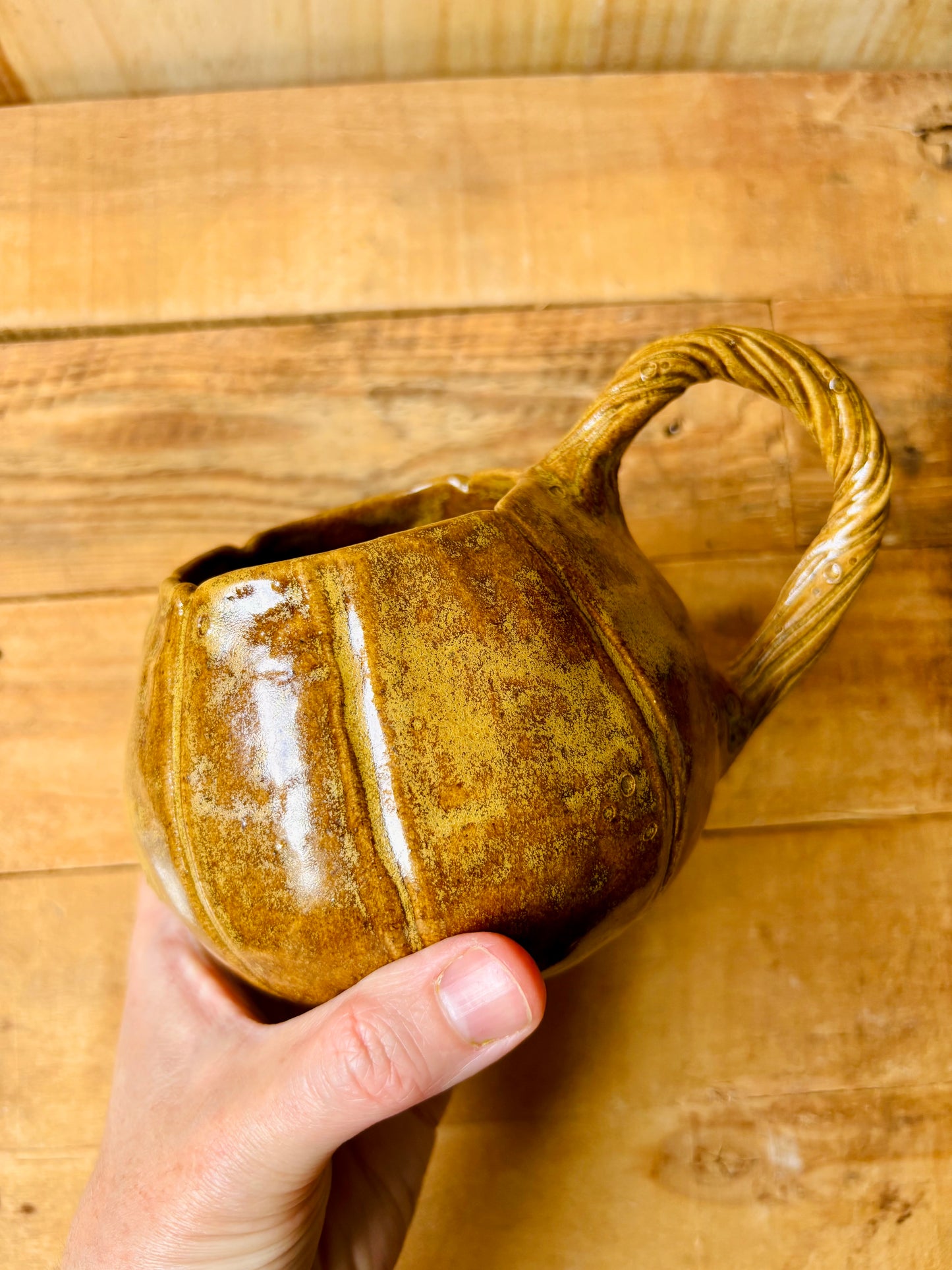 Grande tasse citrouille brun kaki - 4