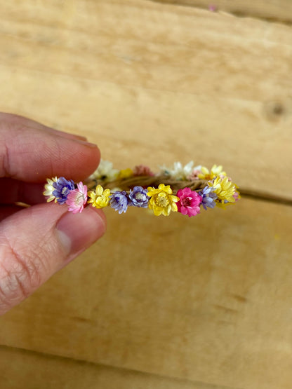 Petite couronne de fleurs séchées - 9