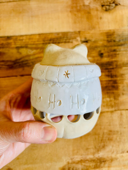 Ours polaire - photophore blanc et or 11