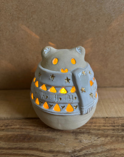 Ours polaire - photophore blanc et or 1