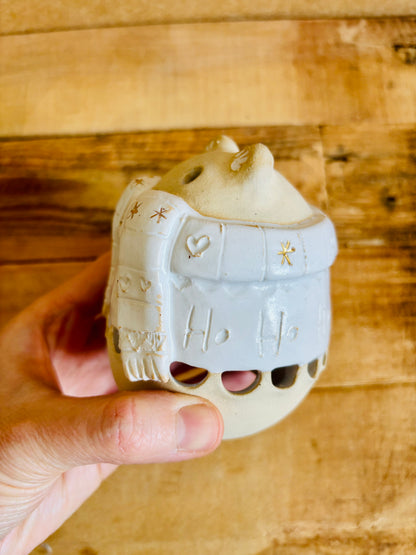 Ours polaire - photophore blanc et or 11