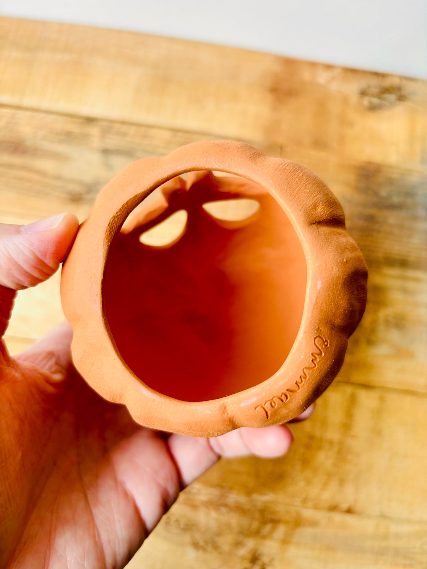 SUZIE - orange tealight holder