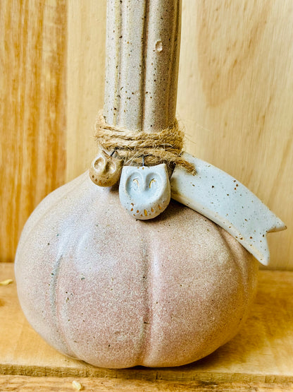 VASE - fiole beige moucheté - 2