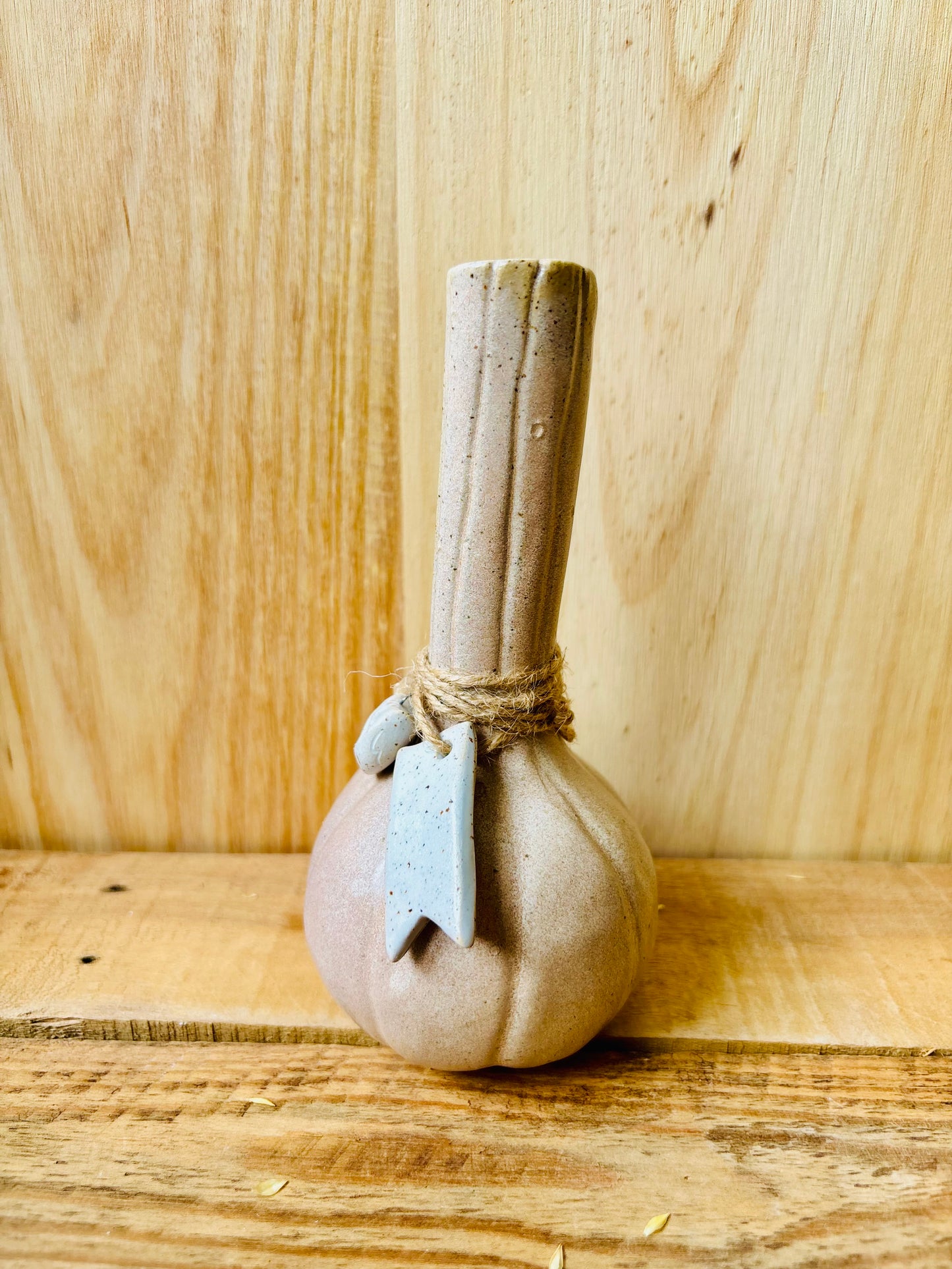 VASE - fiole beige moucheté - 2