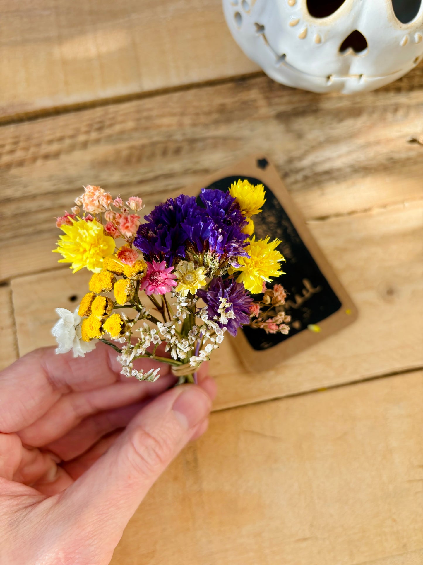 Bouquet de fleurs séchées