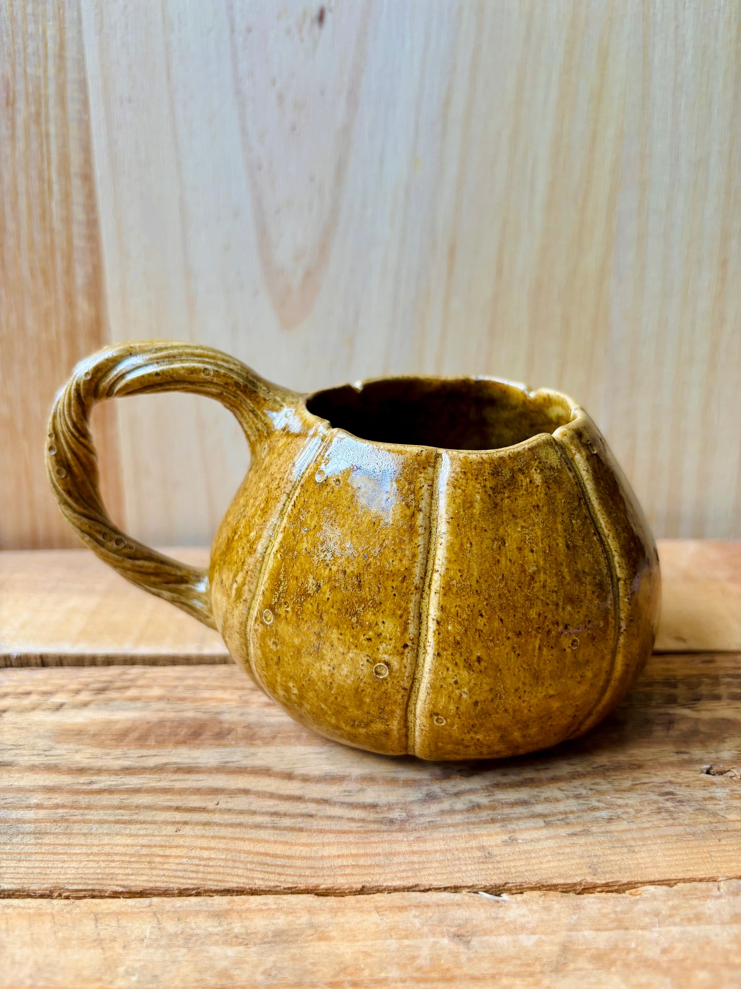 Tasse citrouille brun kaki - 1
