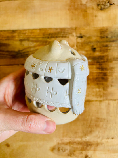 Ours polaire - photophore blanc et or 19