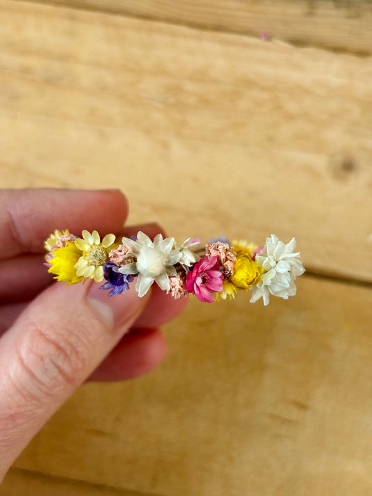 Petite couronne de fleurs séchées - 9