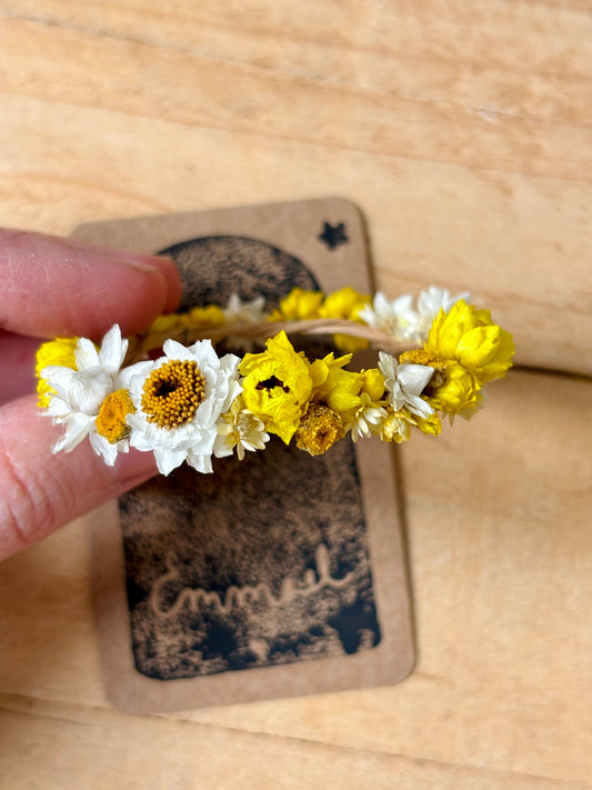 Grande couronne de fleurs séchées - 6