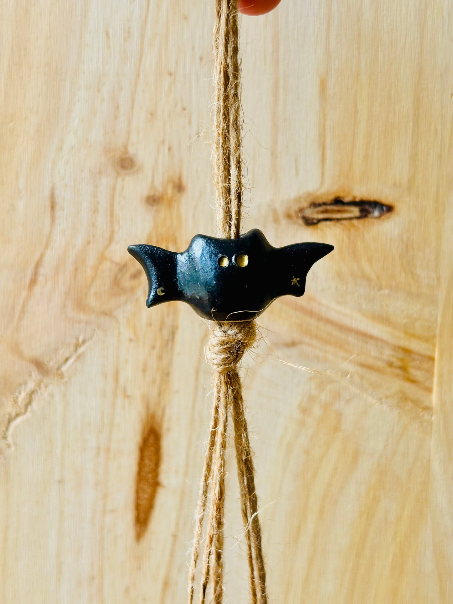 BARTOK  - suspension photophore noir et doré - 2