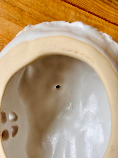 House 1 - white and gold tealight holder