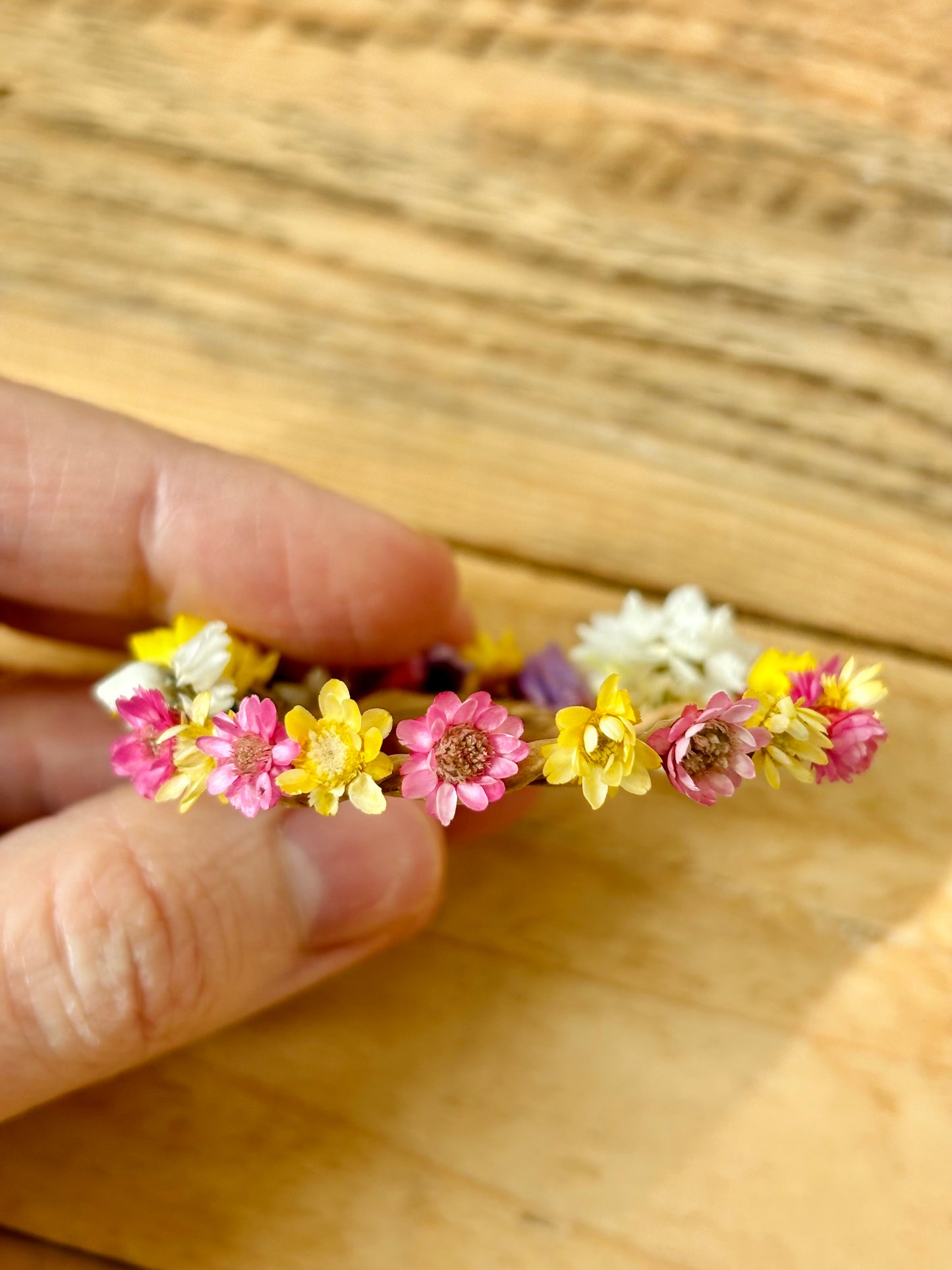 Petite couronne de fleurs séchées - 2