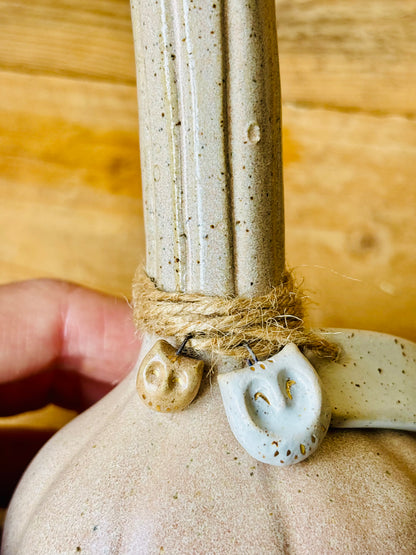 VASE - fiole beige moucheté - 2