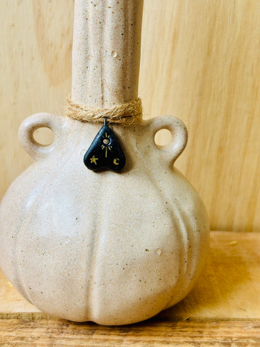 VASE - fiole beige moucheté - 3