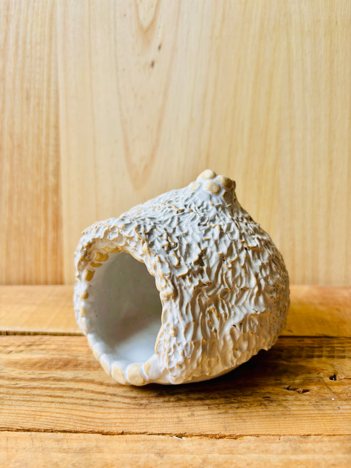 House 1 - white and gold tealight holder