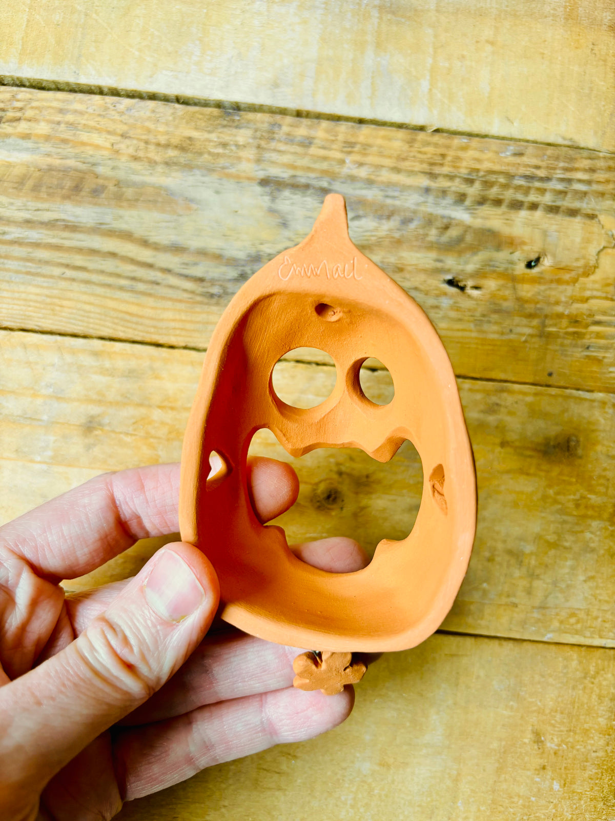 Citrouille murale orange 5