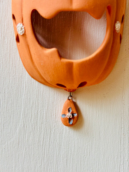 Citrouille murale orange 6
