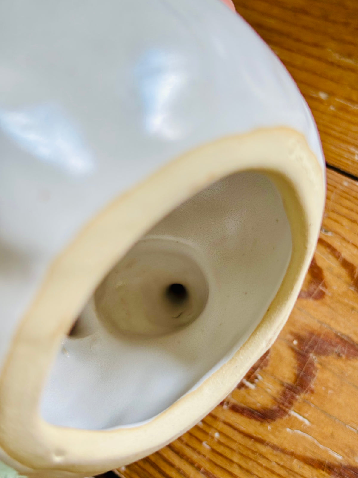 Théière citrouille - photophore blanc et or - 2 - imparfaite