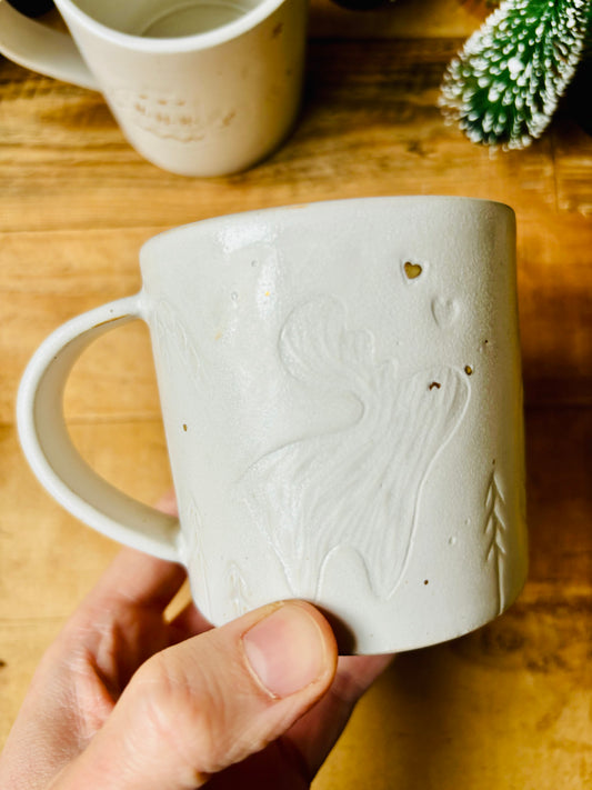 Christmas mug 1 - white and gold