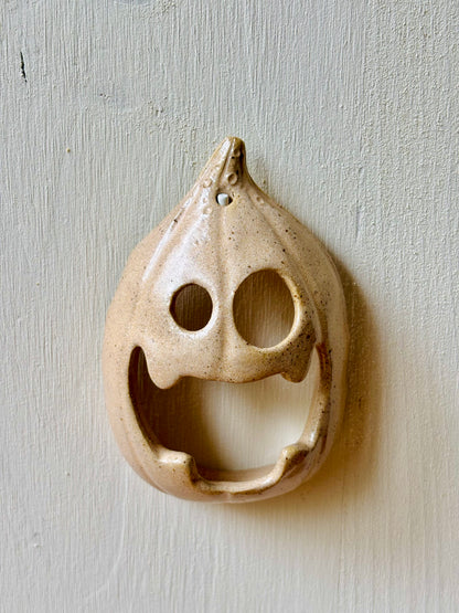 Citrouille murale beige moucheté - 2