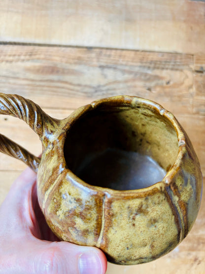 Tasse citrouille marron et vert - 3