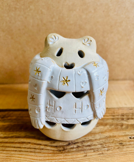 Ours polaire - photophore blanc et or 19