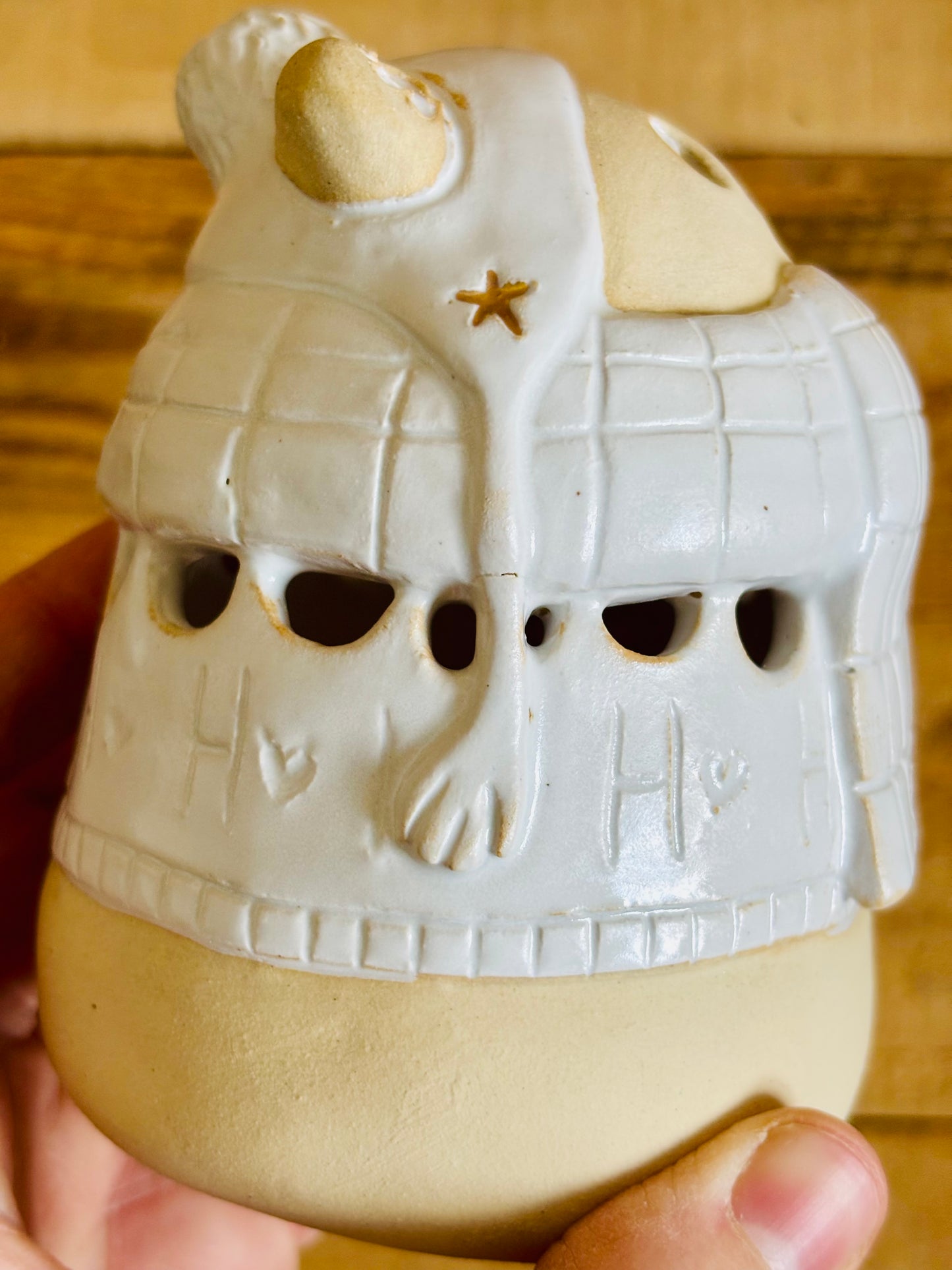 Précommande - Ours polaire - photophore blanc et or 23