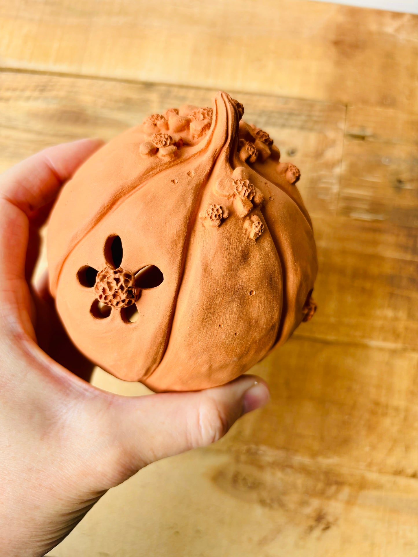 Pumpkin - orange tealight holder