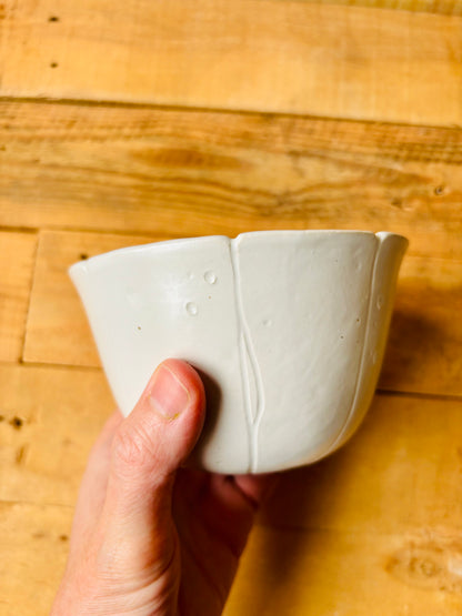Bol citrouille blanc et or - 1