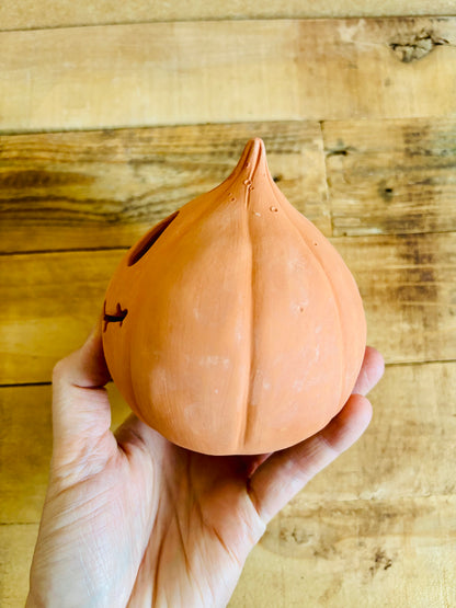 PATRICK - photophore orange imparfait 2