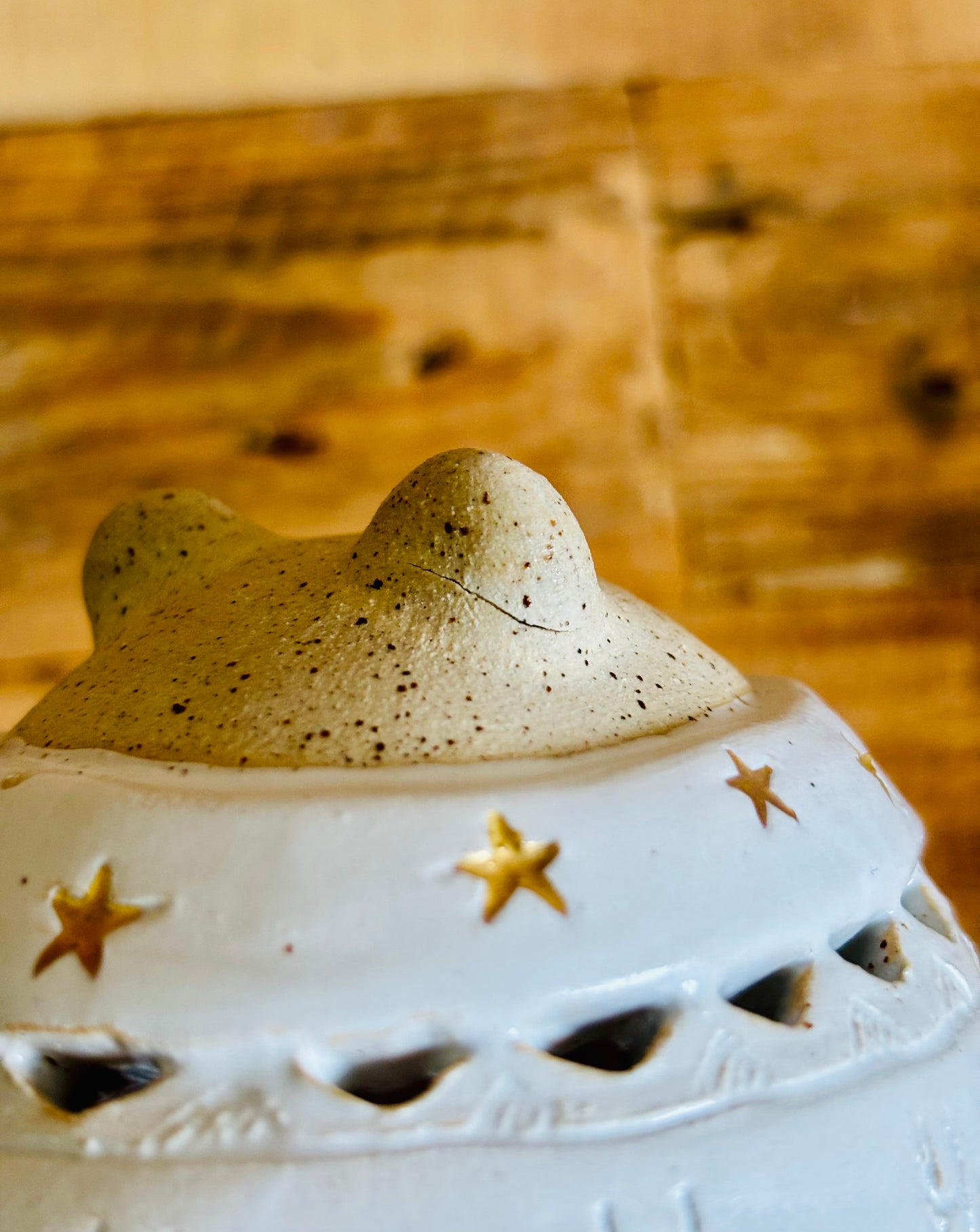 Précommande - Ours polaire - photophore blanc et or 20