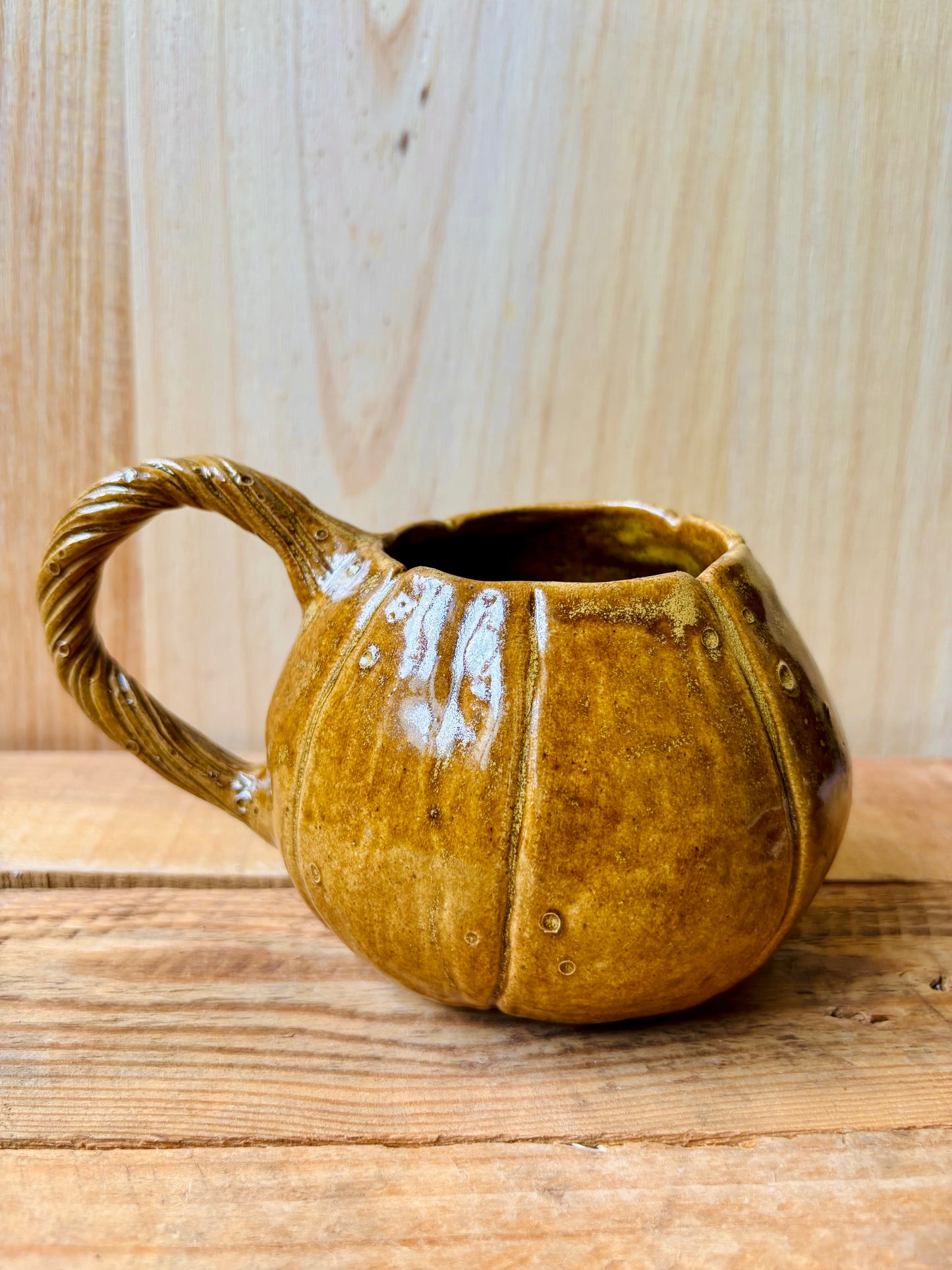 Grande tasse citrouille brun kaki - 4