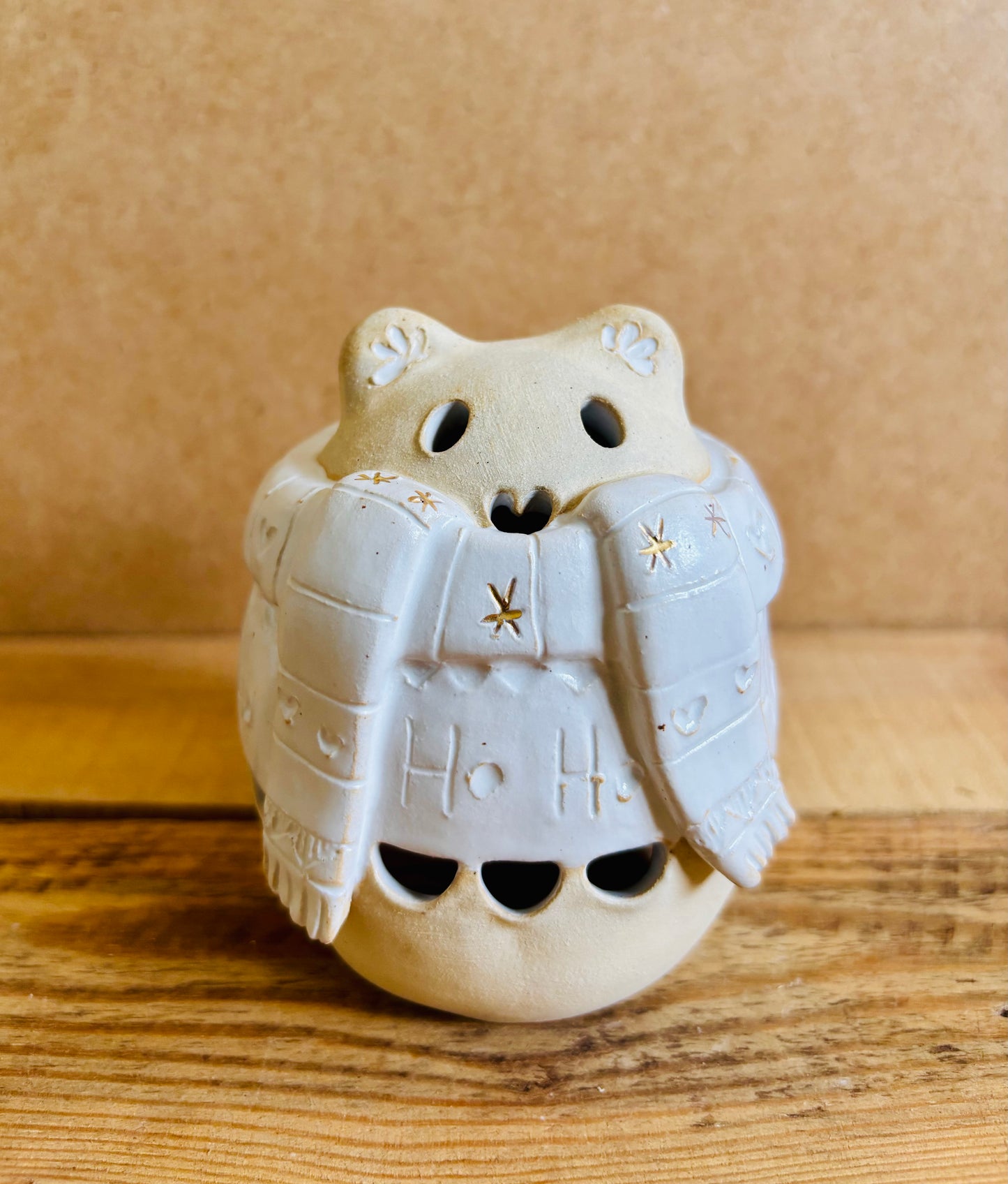 Ours polaire - photophore blanc et or 11