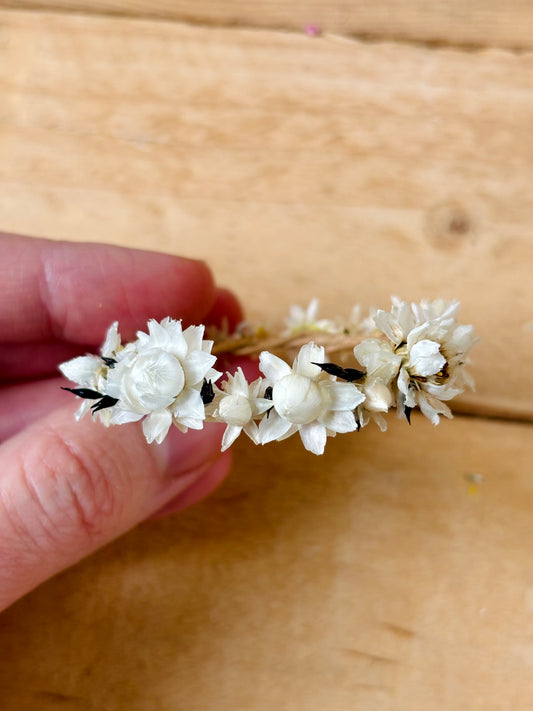 Petite couronne de fleurs séchées - 7