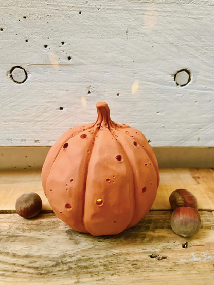 Pumpkin - orange tealight holder