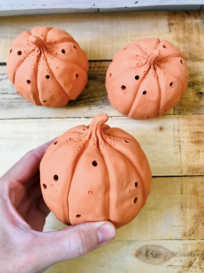 Pumpkin - orange tealight holder