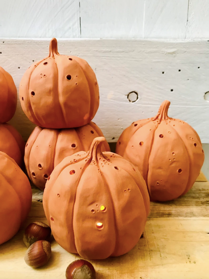 Pumpkin - orange tealight holder