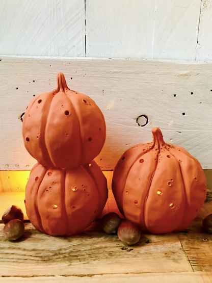 Pumpkin - orange tealight holder