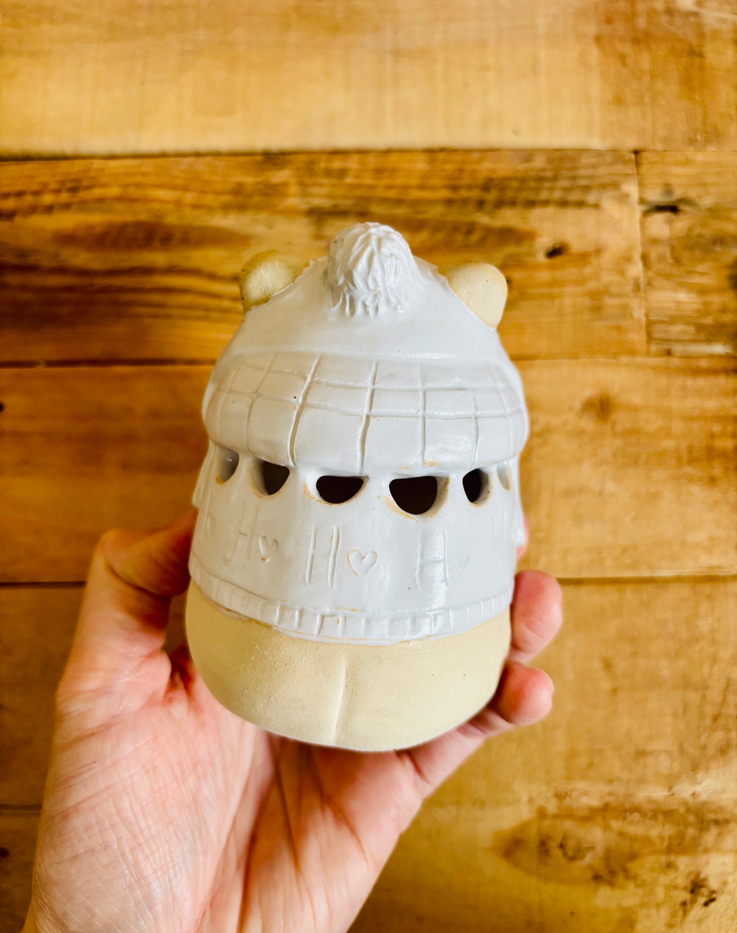 Précommande - Ours polaire - photophore blanc et or 23