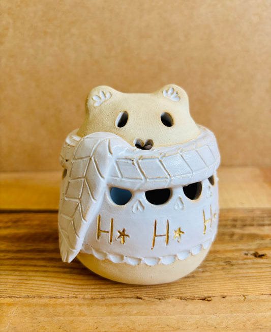 Ours polaire - photophore blanc et or 5