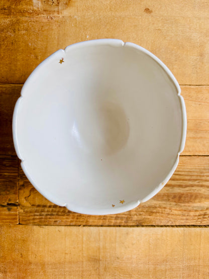 Bol citrouille blanc et or - 2 imparfait