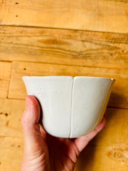 Bol citrouille blanc et or - 1