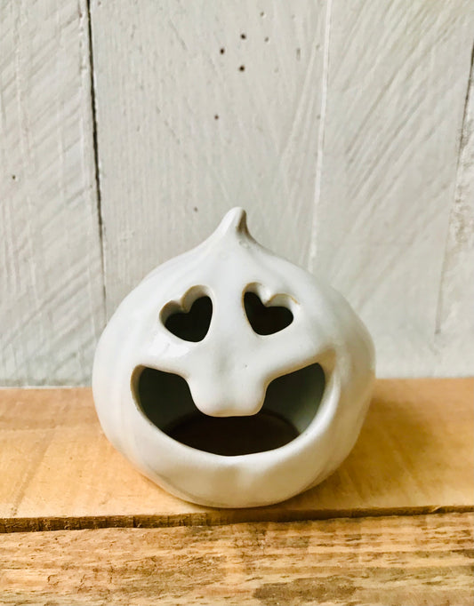 LUCY - white tealight holder - imperfect 2