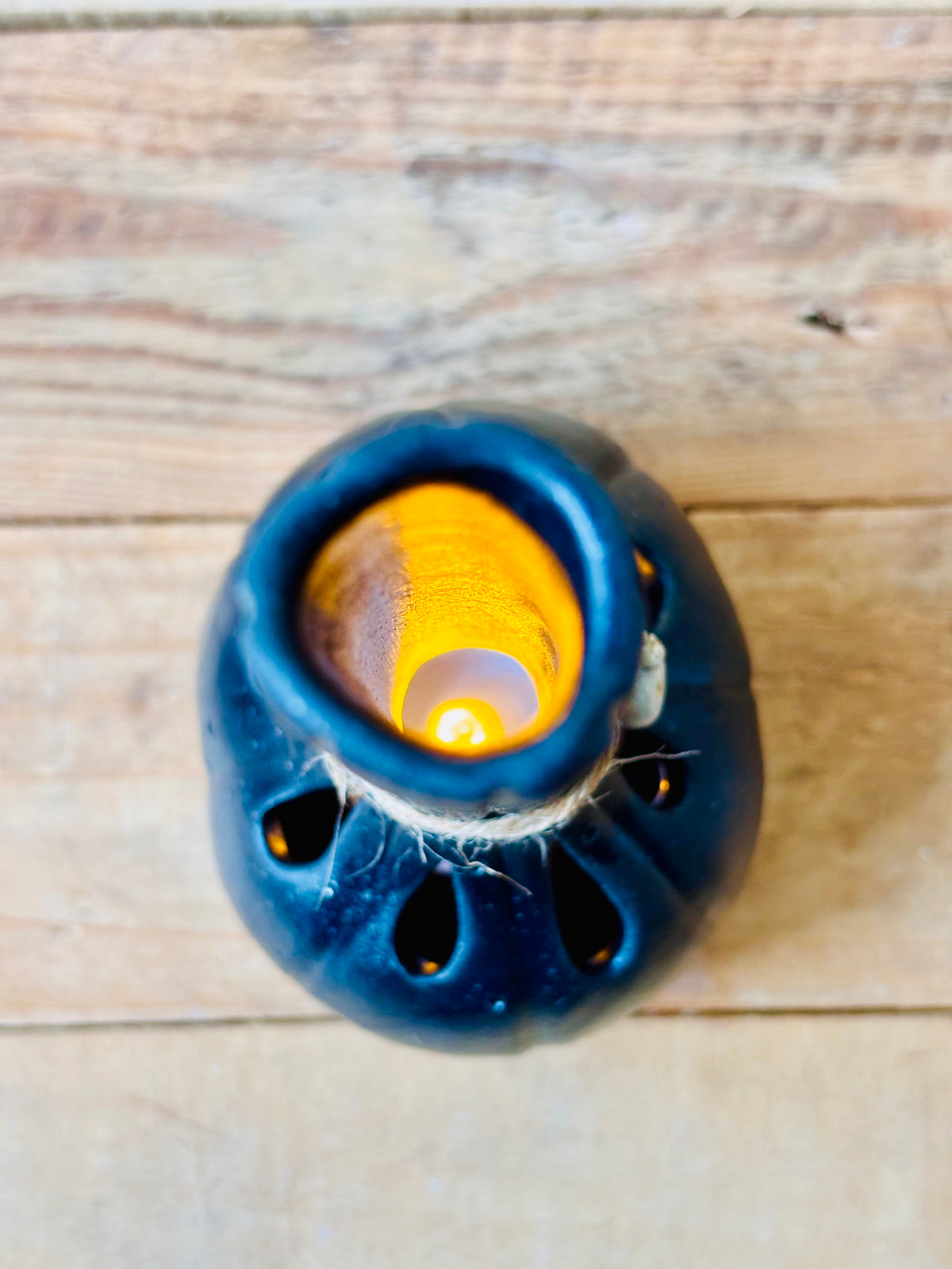 SUZIE - orange tealight holder