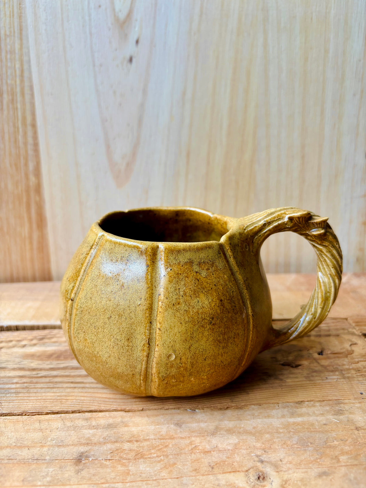 Grande tasse citrouille brun kaki - 5