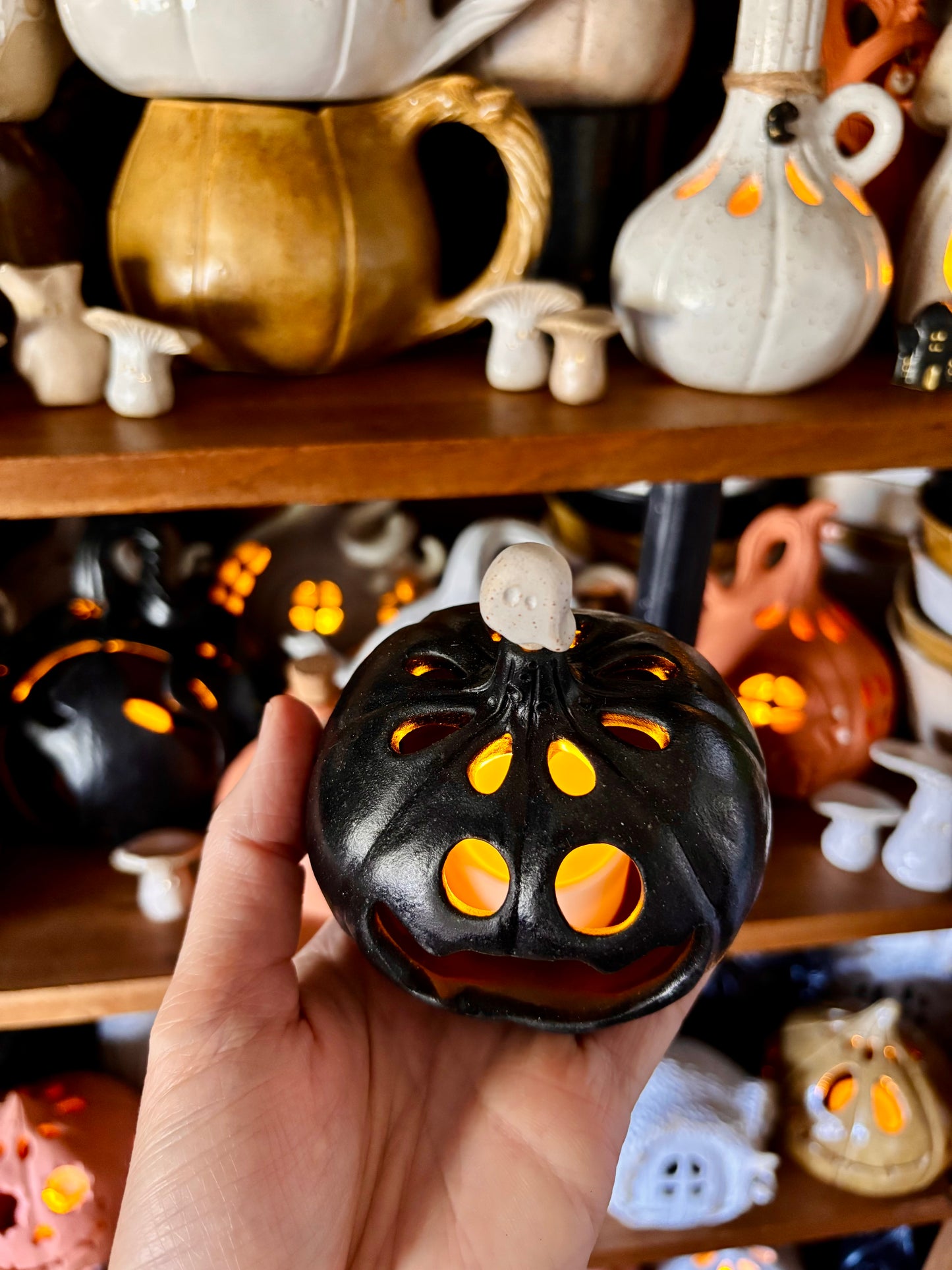 SUZIE - orange tealight holder