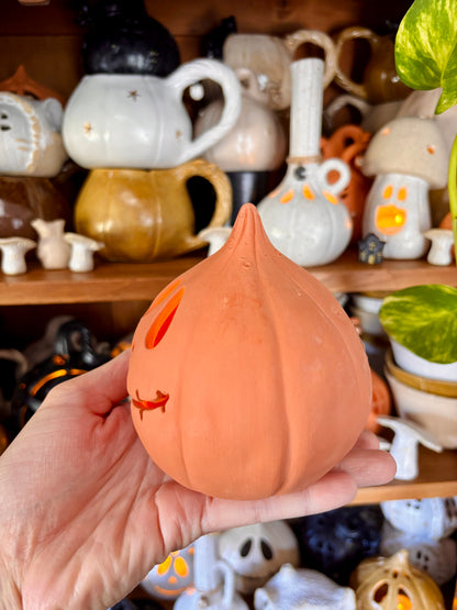 PATRICK - photophore orange imparfait 1